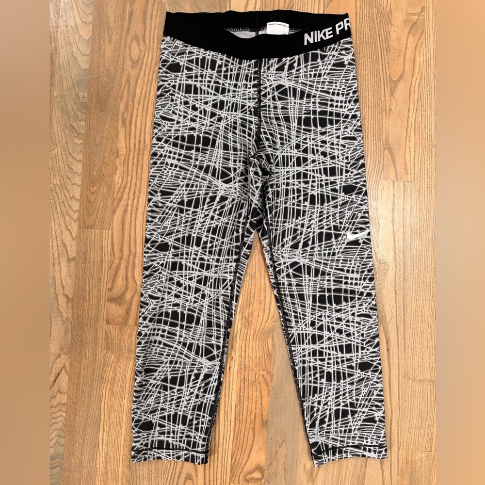 Nike Pro Black and White Leggings